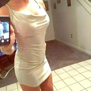 🌸Silver dress by Forever 21.